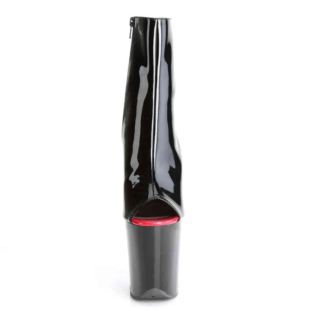 Pleaser - FLAMINGO-1025 Platform Boots, Pole dance shoes - Pole dance shoes - Black/Red